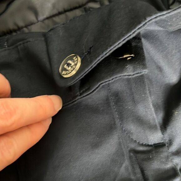 Ann Taylor Carnegie Crop Women's Trouser Pants Navy Blue Size 8 - Picture 4 of 8